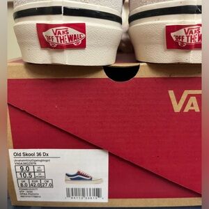 NEW old skool 36 Dx   Red and Blue.  Men size 9.0. 
Women size 10.5.